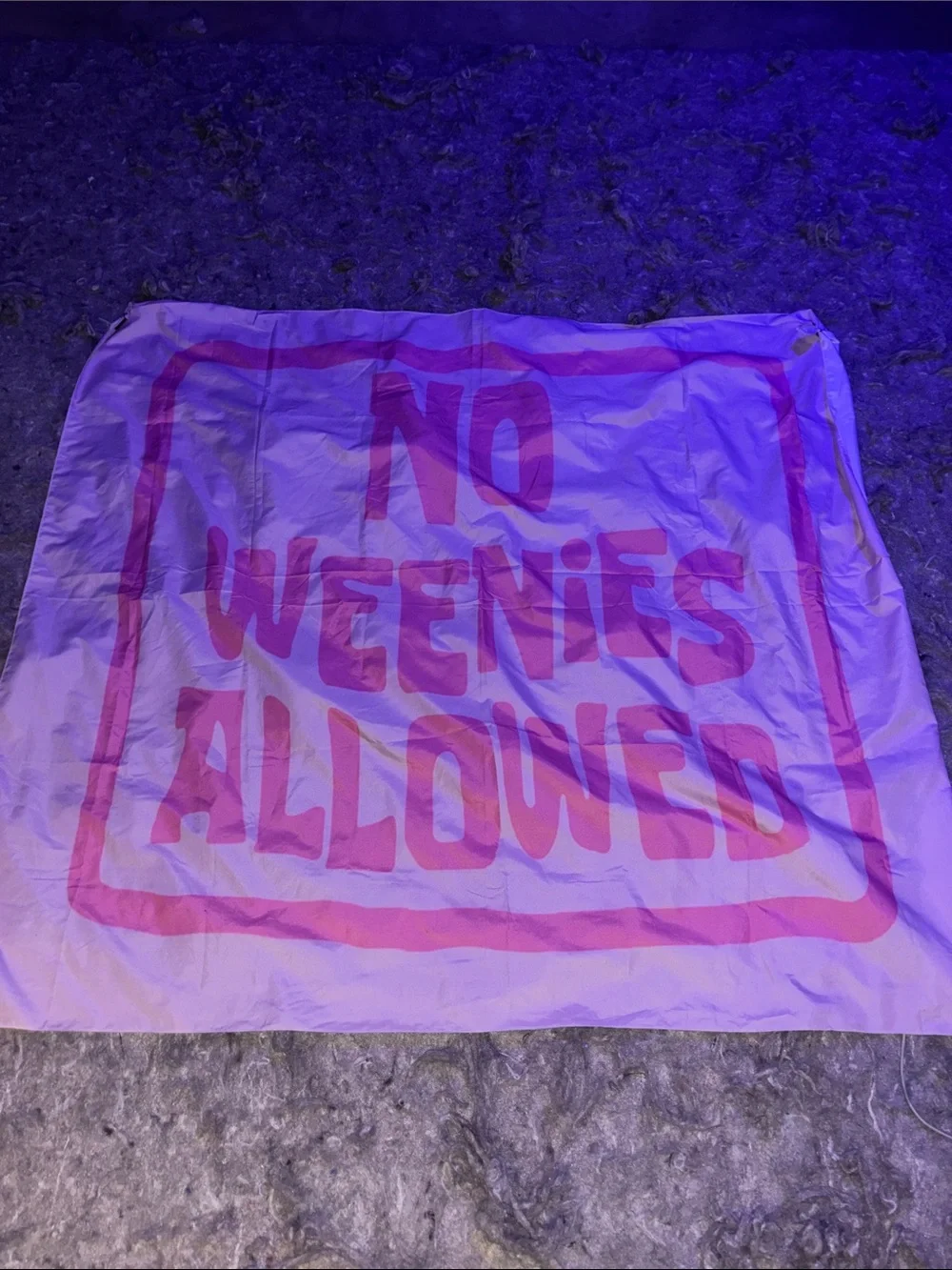 No Weenies Allowed Graphic Tapestry